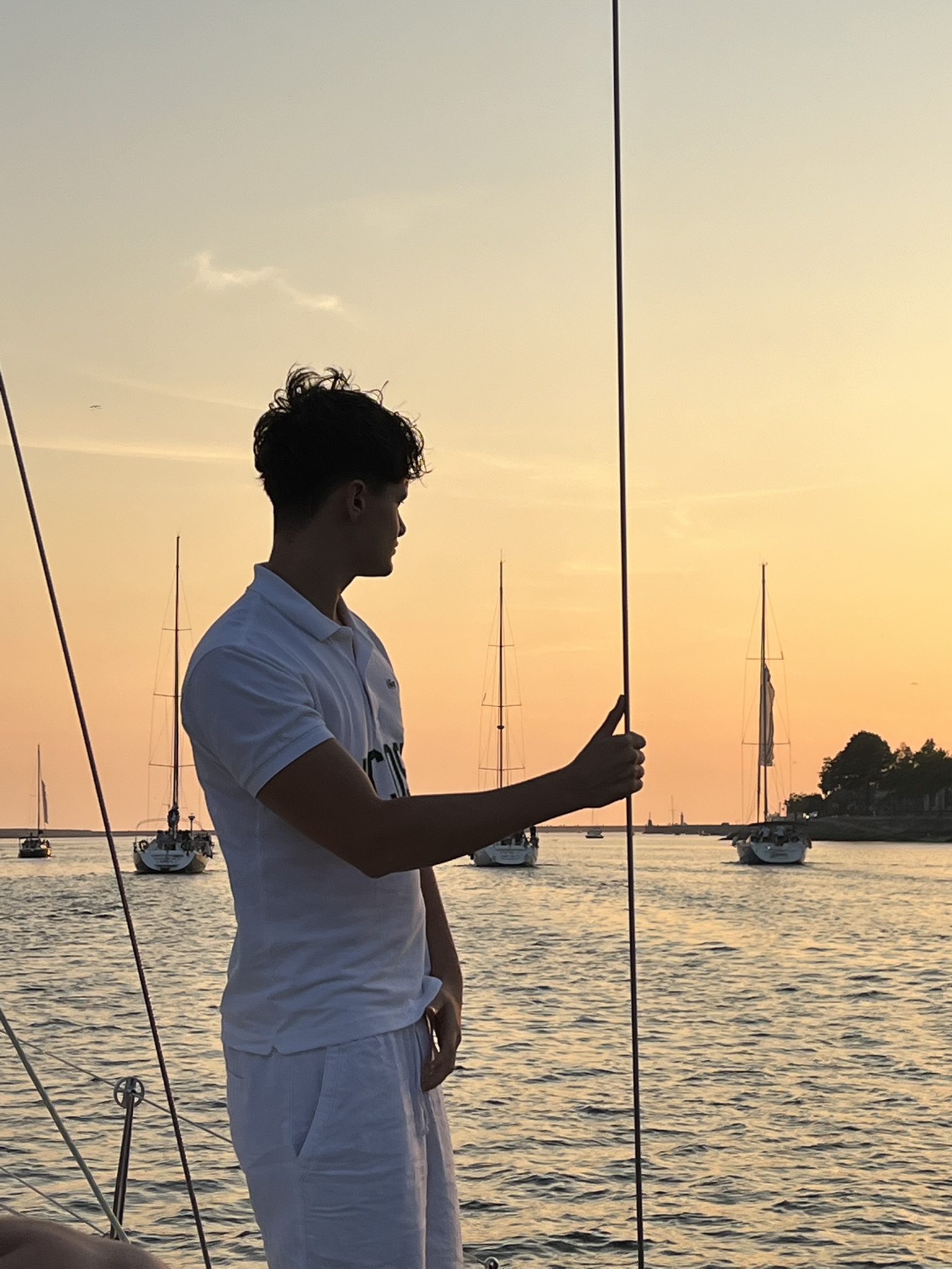 Soft sunset over the sea