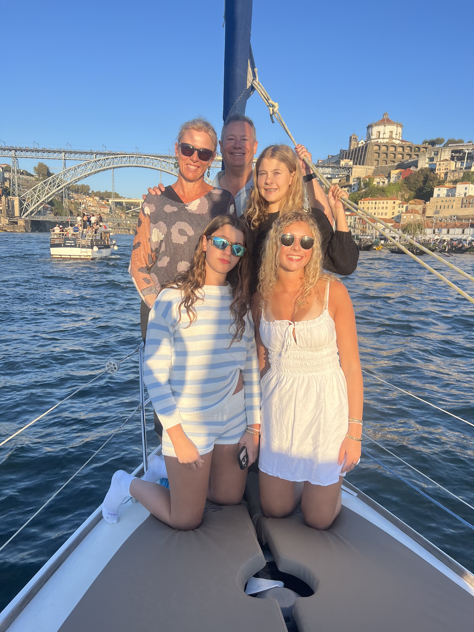 Azimuth sailboat at sunset